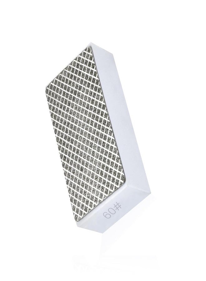 Serplex® Reusable Diamond Hand Polishing Sanding Block, 60 Grit, Wet & Dry Use, Foam Grip, 90x55x30mm, For Granite, Marble, Concrete, Stone, Tile, Metal, Medium-Coarse Pad For Quick Surface Prep - Image 1